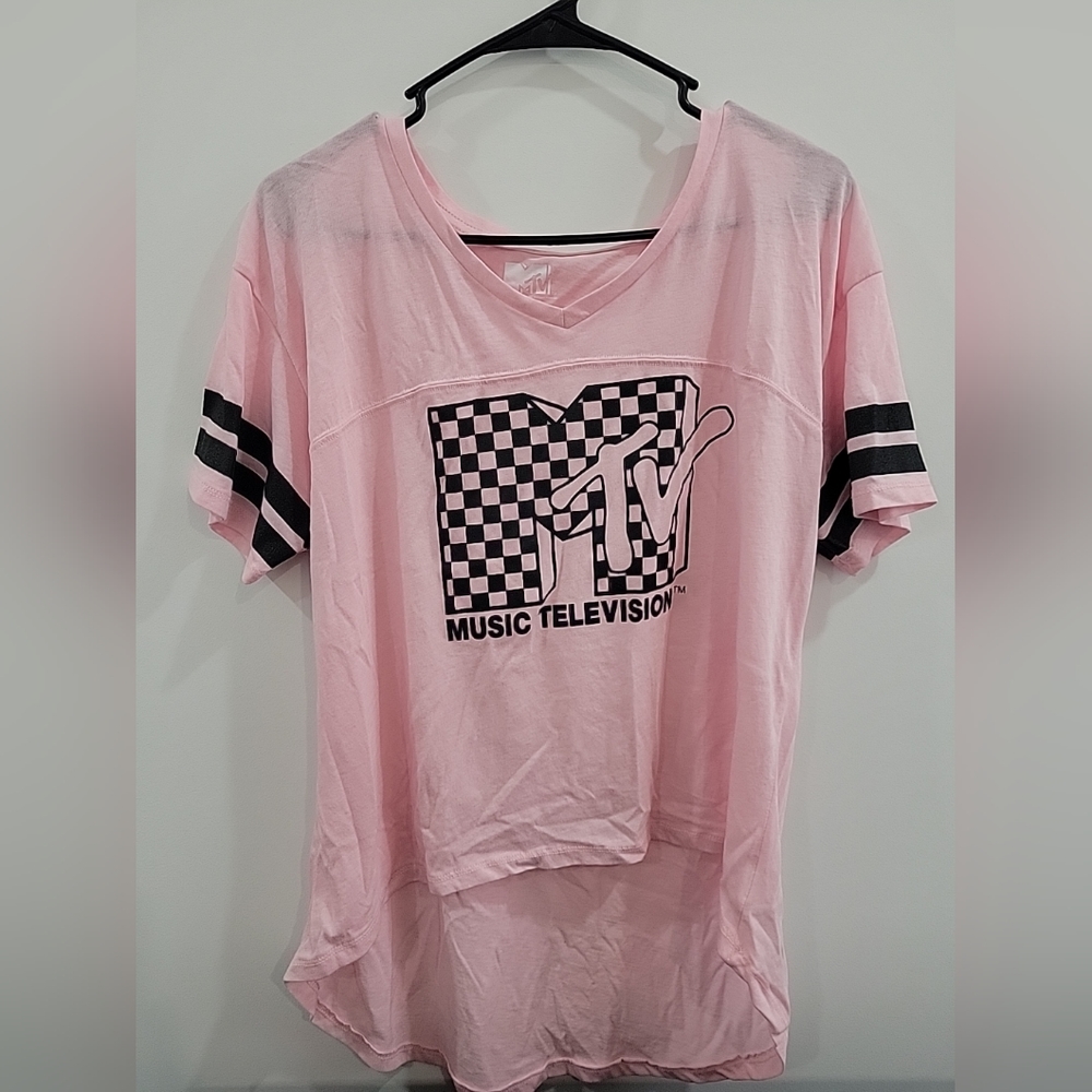 Pink and Black MTV Top